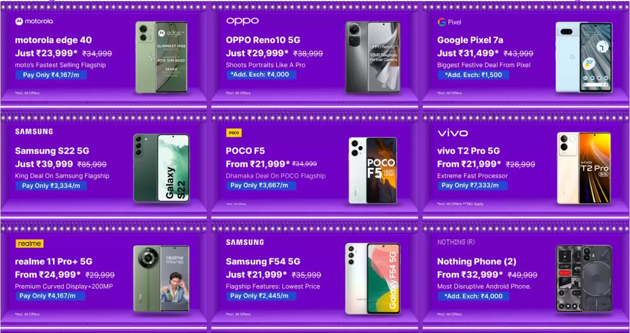 Flipkart Big Billion Days Sale: Redmi Note 12 Pro Plus 5G To Motorola ...